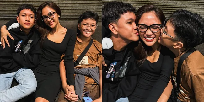 9 Potret Marion Jola Bareng 2 Adik Lelakinya yang Jarang Tersorot, Ajak Jalan-Jalan ke Jakarta