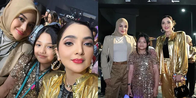 Anak dan Ibu Sambung Ikut Fan Meet Lisa, Aurel Terlihat Lebih Fresh - Ashanty Menyala