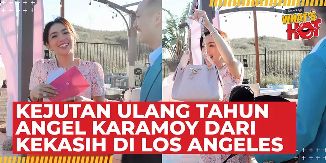 Angel Karamoy Ultah ke-39, Gusti Ega Sang Kekasih Beri Surprise di Los Angeles & Hadiahkan Tas Mewah