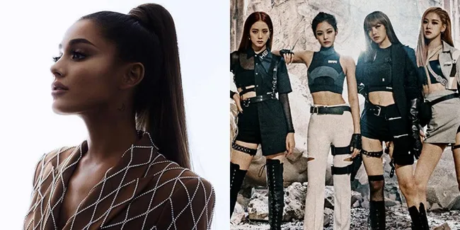 Ariana Grande Pamer Foto Bareng BLACKPINK di Belakang Panggung Coachella