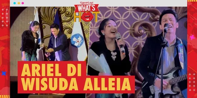 Ariel NOAH Hadiri Wisuda Alleia, Bikin Histeris Ibu-Ibu