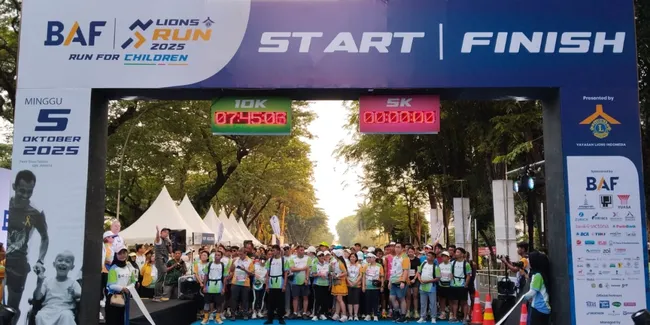 BAF Lions Run 2025 Tak Sekedar Event Lari, Jadi Momen Donasi untuk Pejuang Kanker