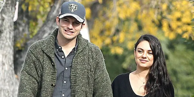 Bahagia, Mila Kunis & Ashton Kutcher Jalan-jalan Bareng 2 Anak