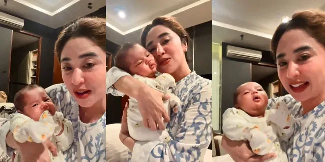 Bahagia Sudah Jadi Nenek! Dewi Perssik Gendong Baby Nawlaa Sambil Nyanyi Lagu Ashoka