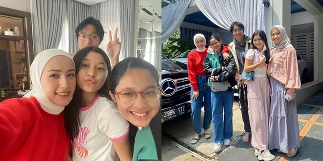 7 Potret Adelia Wilhelmina Bareng Anak Pasha Ungu dan Okie Agustina, Tak Membedakan - Saking Kompaknya bak Sahabat