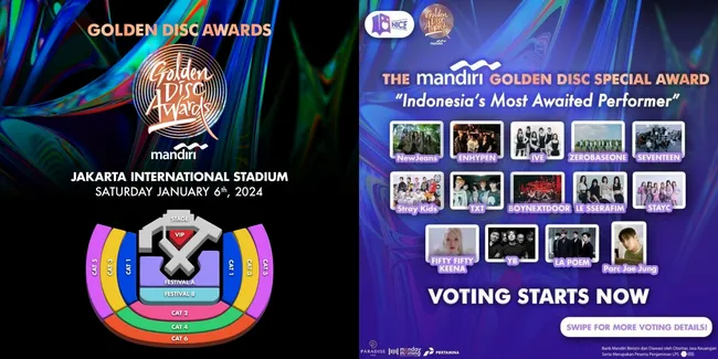 Bakal Digelar 6 Januari 2024 di JIS, Ini 5 Fakta Tentang Golden Disc Awards
