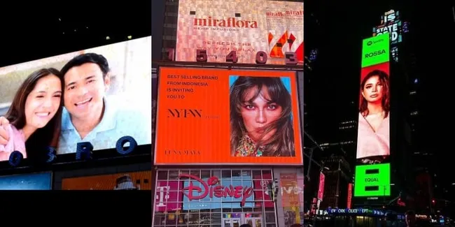 Bangga! 5 Artis ini Wajahnya Terpampang di Billboard Times Square