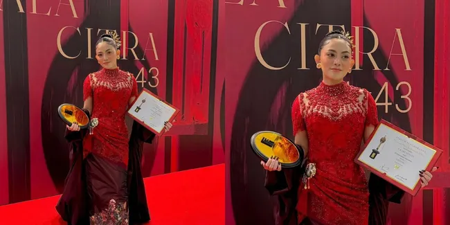 Baru Debut di Dunia Seni Peran, Rachel Vennya Borong Piala FFI 2023 Kategori Aktris Pilihan Penonton