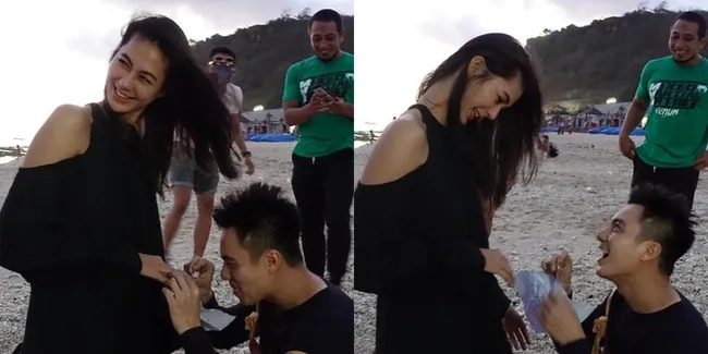 Baru Terkuak, Ini 7 Potret Baim Wong Saat Melamar Paula Verhoeven - Penuh Haru Bercampur Bahagia