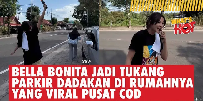 Bella Bonita Istri Denny Caknan Jadi Tukang Parkir Dadakan Gara-Gara Rumahnya Viral Dipakai COD