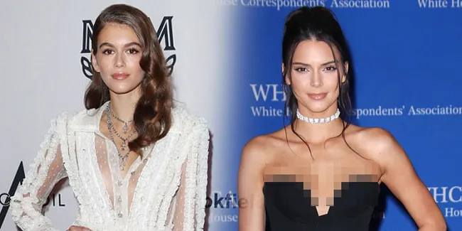 Berjalan Santai, Kaia Gerber & Kendall Jenner Bak Melenggak di Atas Catwalk