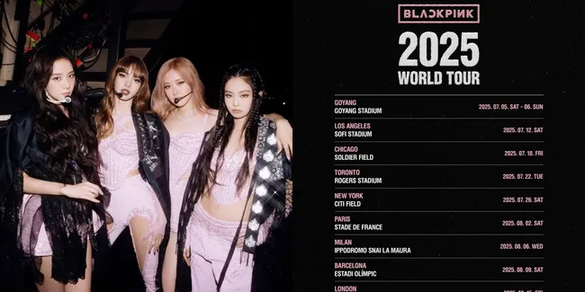 BLACKPINK Umumkan Jadwal Konser Tur Dunia 2025, Akankah Datangi Indonesia?