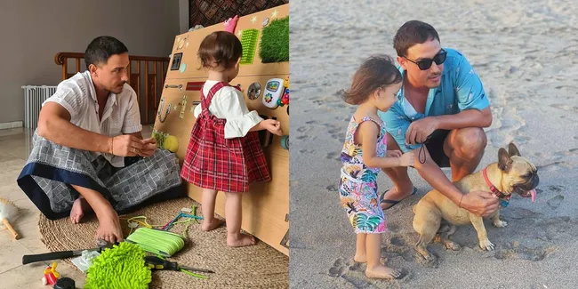 Bule Tapi Dipanggil Bapak oleh Sang Anak, Ini 7 Potret Hamish Daud saat Momong Zalina Penuh Perhatian