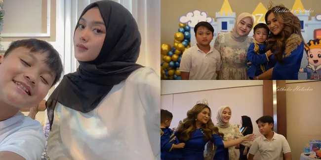Datang ke Ultah Adzam, Ini Momen Ferdi Anak Sule Terlihat Menghindar Saat Ingin Dicium Nathalie Holscher