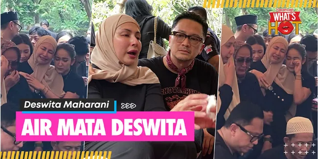 Deswita Maharani Dipeluk Risma Nilawati Saat Prosesi Pemakaman Almarhum Ayahanda