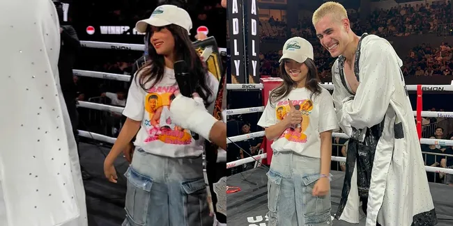 Detik-Detik Fuji Naik ke Atas Ring, Aishar Khaleed Senang Bukan Main Bisa Foto Bareng - Izin ke Haji Faisal untuk Bisa Berkenalan