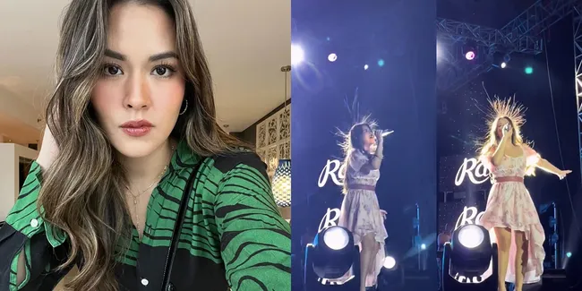 Detik-Detik Rambut Raisa Berdiri Saat Manggung, Terkena Aliran Listrik Statis