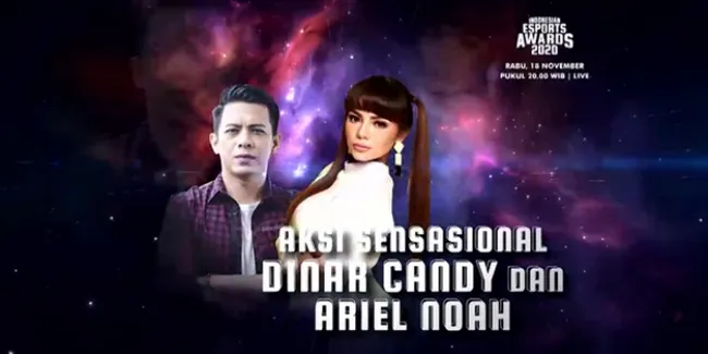 Dinar Candy Dipasangkan Dengan Ariel Noah di Esports Award 2020, Siap Hadirkan Kejutan Spesial!