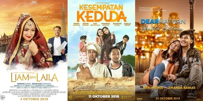 Film Indonesia Yang Tayang di Oktober, Ada Raffi - Gigi Sampai Sekuel 'DEAR NATHAN'