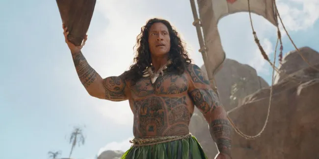First Look Dwayne Johnson Perankan Maui di The Live Action MOANA