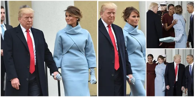 FOTO: Donald & Melania Trump Gandengan Tangan Mesra