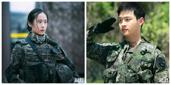 Foto-Foto Krystal - Jang Dong Yoon Pakai Seragam Militer, Bikin Netizen Gagal Fokus