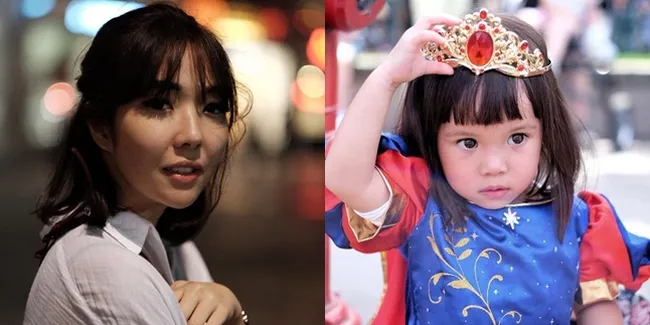 FOTO: Kompak Pakai Baju Putih, Ini Ekspresi Kocak Gisella & Gempi