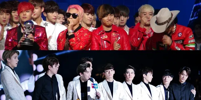FOTO: Luapan Kebahagiaan Big Bang &#38; EXO Boyong 4 Piala MAMA 2015