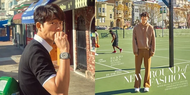 FOTO: Pemotretan Gong Yoo di California, Tetap Karismatik dengan Gaya Kasual
