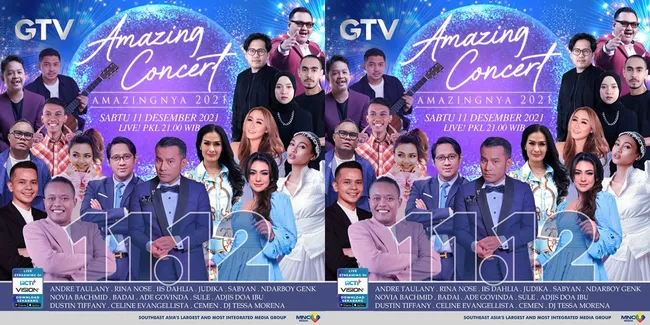 Gabungkan Para Penyanyi dan Komedian, Amazing Concert 11.12 Dimeriahkan Oleh Judika, Sule, dan Andre Taulany