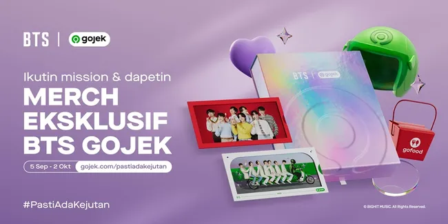 Gandeng BTS, Gojek Siapkan Hadiah Spesial Bagi Pengguna Setianya