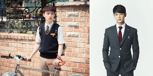 Gantengnya 6 Idol Korea Ini Dalam Balutan Seragam Sekolah