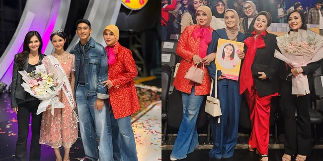 Gaya Marini Zumarnis di Acara Gadis Sampul 2024, Daffa Wardhana Jadi Juri - Foto Bersama Anak Cut Tari yang Jadi Juara