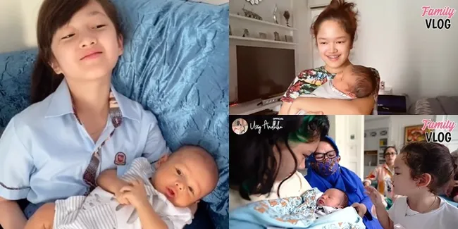 Gemas Punya Adik Laki-Laki, Ini 8 Potret Anak-Anak Ussy Sulistiawaty Saat Gantian Asuh Si Bungsu
