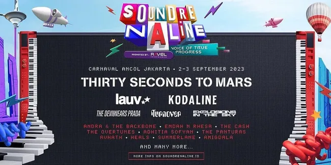 Hadirkan 30 Seconds To Mars Main di Soundrenaline 2023, Promotor Sewakan Private Jet Buat Jared Leto