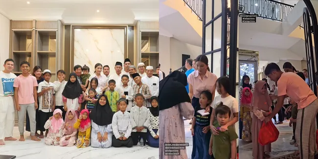 Hari Pertama di Rumah Baru, 7 Potret Sarwendah Gelar Pengajian Bersama Anak Yatim - Penuh Toleransi