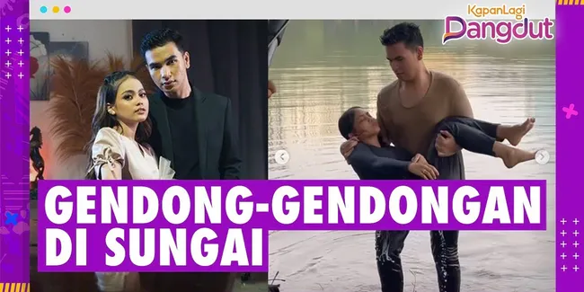 Hari Putra dan Putri Isnari yang Makin Mesra, Gendong-Gendongan di Sungai - Bikin Netizen Heboh