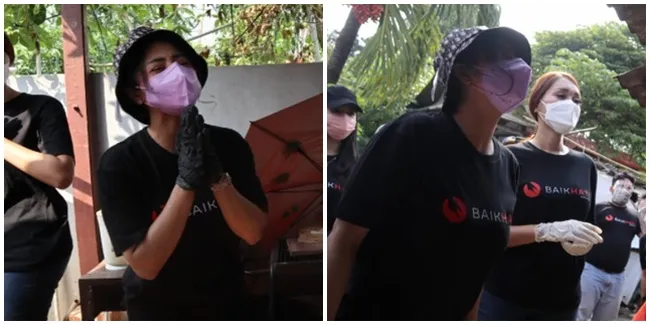 Hibur dan Beri Bantuan ke Warga Terdampak Covid-19, Dewi Perssik &#38; Lucinta Luna: Jangan Lelah Berbuat Baik