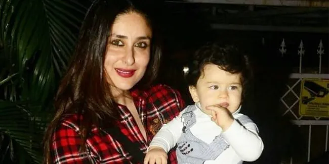 Ikut Kareena Kapoor Syuting Iklan, Taimur Ali Khan Nempel Seperti Koala