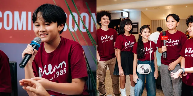 Ikut Main di Film DILAN 1983: WO AI NI, 7 Potret Ferdy Anak Sule Bareng Pemain Lain