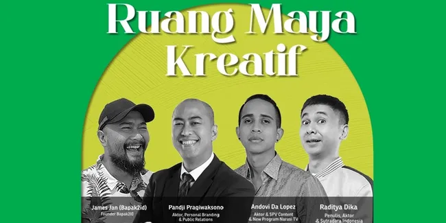 Ingin Jadi Konten Kreatif, Yuk! Ikutan Pelatihan Gratis Bersama Pandji dan Raditya Dika