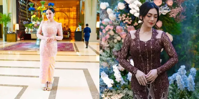 Inspirasi Kebaya Brokat dari Nagita Slavina hingga Celine Evangelista, Tampilan Anggun dan Elegan