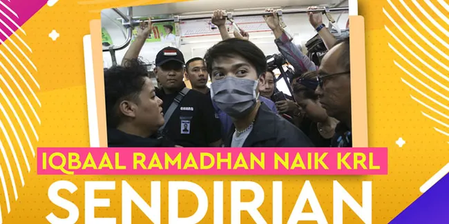 Iqbaal Ramadhan Nekat Naik KRL Sendirian dari Jakarta ke Bogor