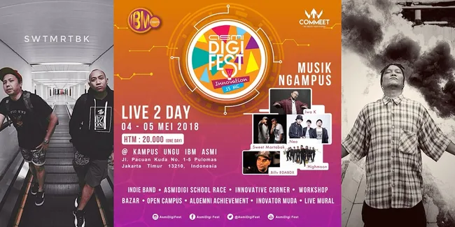 Iwa K, Neo, &#38; Sweet Martabak Akan Semarakkan ASMIDIGIFEST