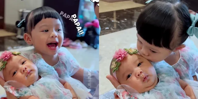 Jadi Kakak, Ini 7 Potret Ameena Bareng Azura - Sayang Banget dan Dikit-Dikit Diciumin