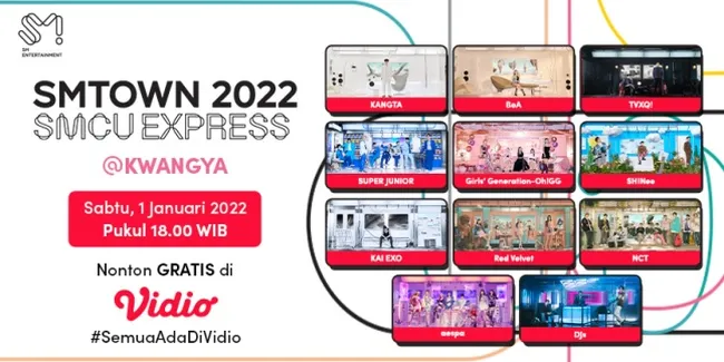 Jangan Sampai Ketinggalan! Meriahkan Tahun Baru Kamu Bareng Konser 'SMTOWN LIVE 2022: SMCU EXPRESS @KWANGYA' di Vidio