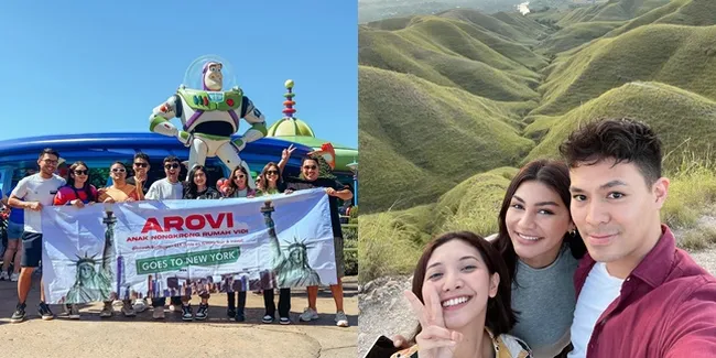 Jarang Terlihat Liburan Bareng, Ini Beda Potret Vidi Aldiano & Geng ke Amerika - Sheila Dara Nikmati Alam Indonesia