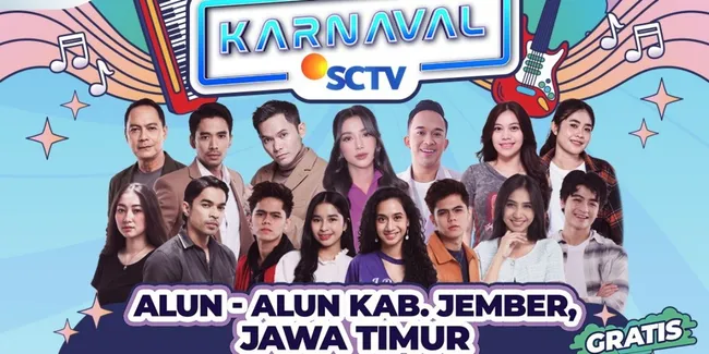 Jember Siap Sambut Karnaval SCTV 2026, Dimeriahkan Artis dan Musisi Tanah Air