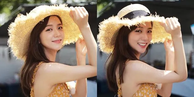 Jisoo BLACKPINK di Jalanan Swedia, Foto Sama Jeruk Aja Cantik