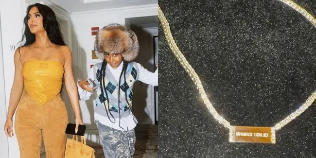 Kalung Berlian 'Skibidi Toilet' Kim Kardashian dari North West Diperkirakan Bernilai Rp300 Juta!